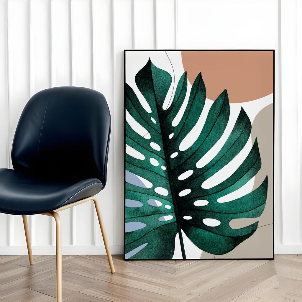 Poster Boho Posters Monstera Leaf