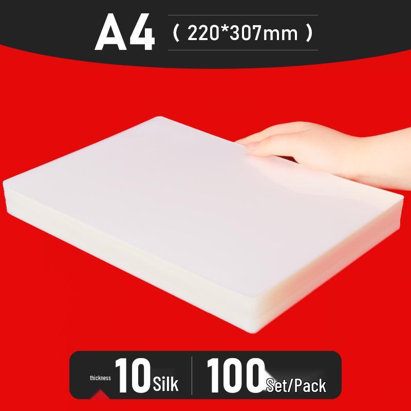 Bolsas para Plastificação A4 - Tamanhos de 3" a 10", Espessadas para Fotos e Identificações