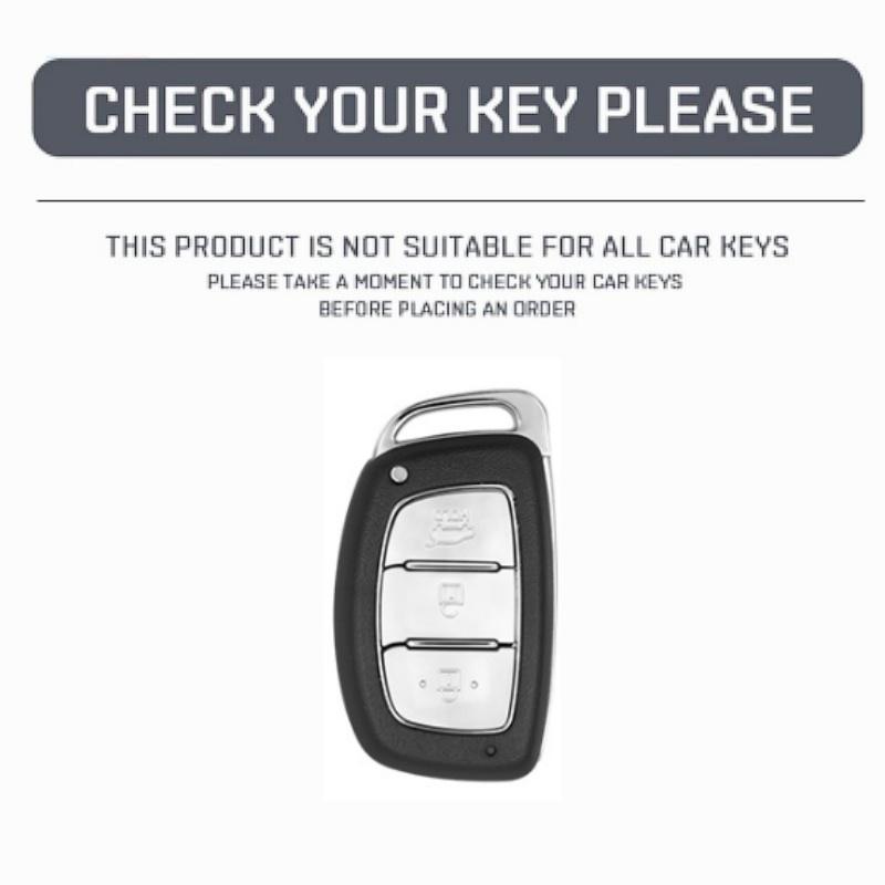 3 Button Soft Car Key Case For  Ix35 I40 I20 I10 Tucson Elantra Creta Sonata Ioniq Accent Creata Smart Remote Fob Cover