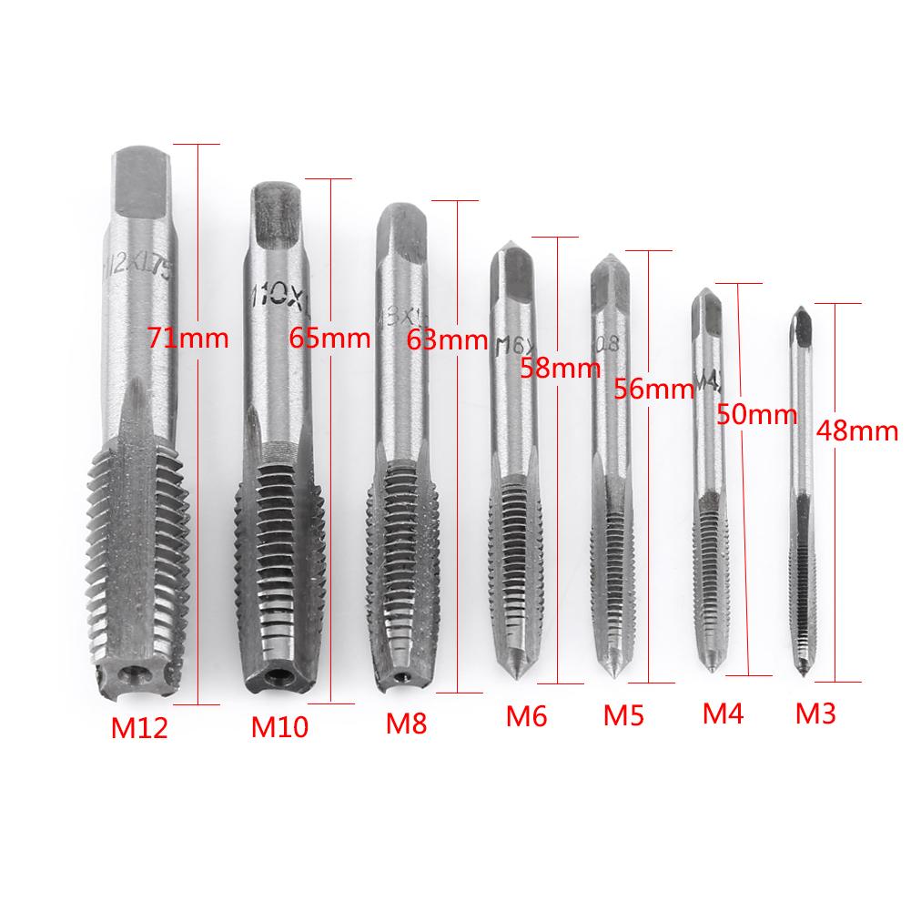 

Metric Thread Steel Tap Tapping Tool M3 M4 M5 M6 M8 M10 Screw Tap Thread Tap Tool Thread Tap Screw Taps Tool Set