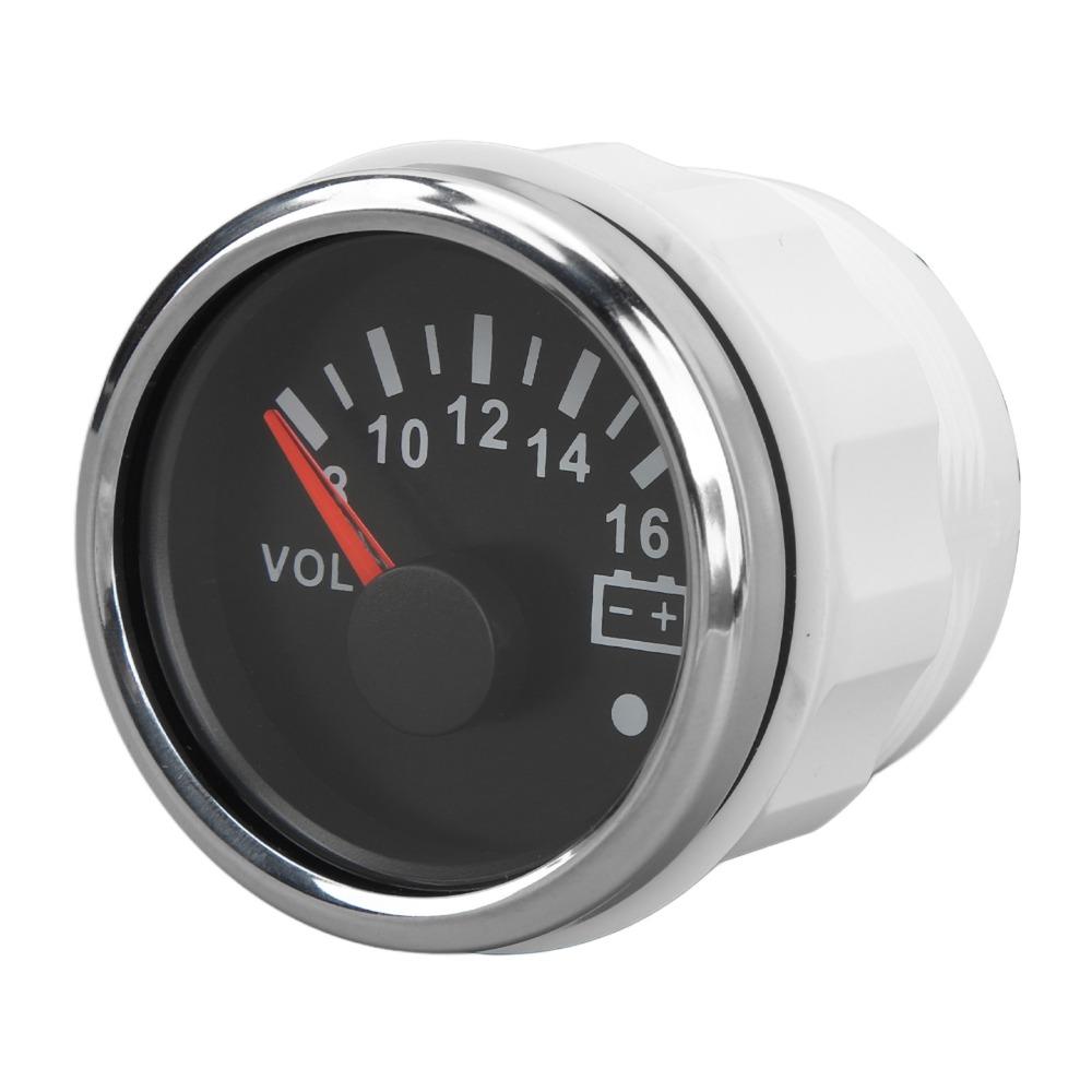 Waterproof Boat Voltmeter Colorful Backlight DC Voltage Gauge Pointer Voltage Gauge  RVs Use