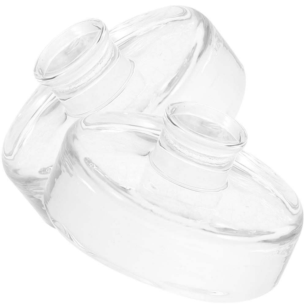 2 Pcs Fermented Glass Weights Mason Jar Small Fermenting Lids Wide Mouth for Jars Pickling Kitchen Supplies