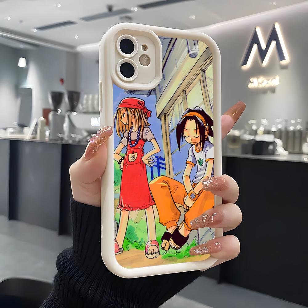 Anime A-Shaman King Phone Case For IPhone Air 17 Pro Max 16 E 15 14 Pro Max 13 12 11 Mini Plus Soft Silicone White Cover