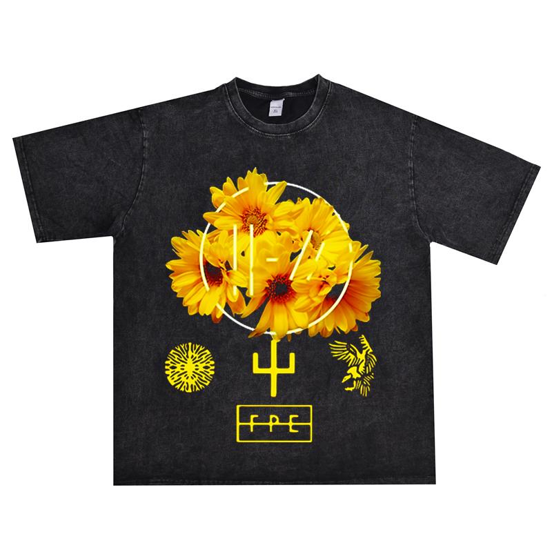 Twenty One Pilots Dámské Pánské Prané Oversized Tričko Streetwear Harajuku Bavlněné Tričko Kapela Ženské Pánské Letní Krátký Rukáv Trička