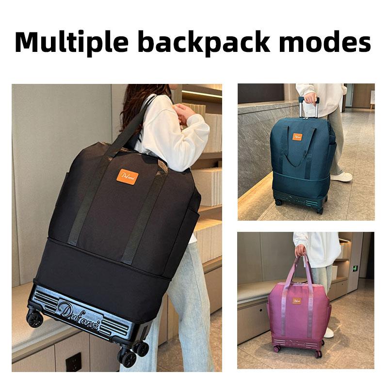New Trolley Bag Detachable Universal Wheel Luggage Folding Storage Boarding Bag Expandable Suitcase Check-in Bag