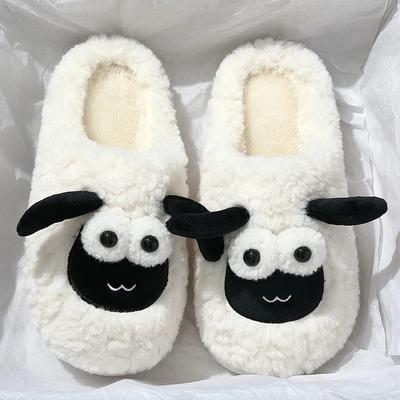 Winter Men'S Shoes Household Cotton Slippers Men Indoor Warm Plush Footwear Non-Slip Platform Slippers Couple Women Home Shoes