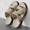 Fashion Men Sandals 2025 Summer Leisure Outdoor Beach Shoes Male Holiday Slippers Retro Comfortable Casual Sandals Bathroom Men Slippers