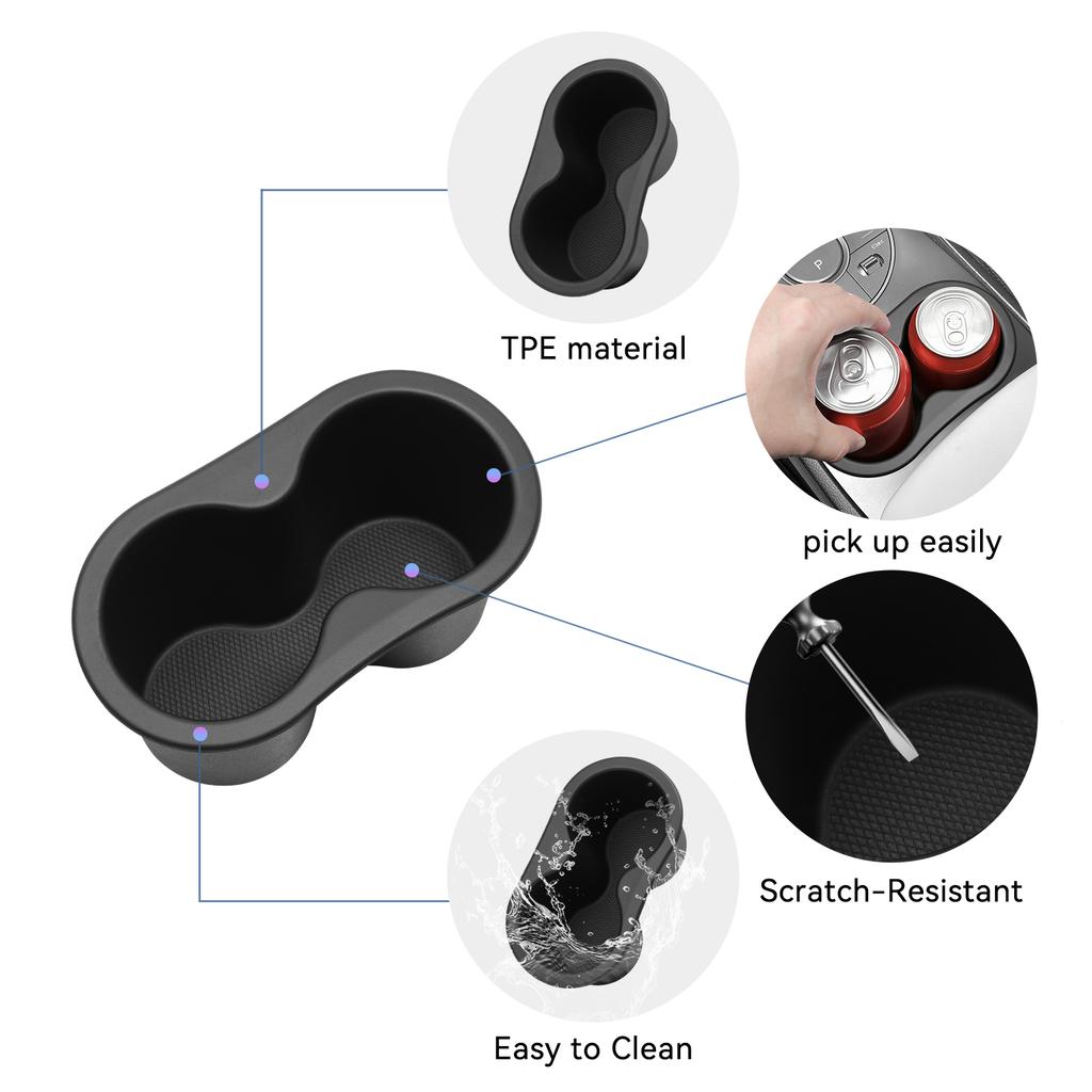 Central Console Water Cup Holder for BYD Seal 05 DM-i 2025 Car Interior Accessories Drinks Holder Storage Case TPE