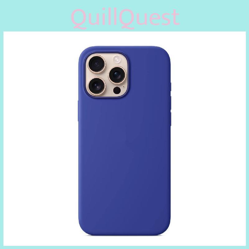 For Iphone16 Pro Solid Color Magnetic Silicone Phone Protective Case With Logo For Enhanced Protection