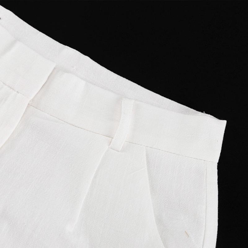 Frühlingsdurchsichtige Patchwork Straight Hose Damen Hohe Taille Tasche Reißverschluss Mode Streetwear Slim Damen Hose