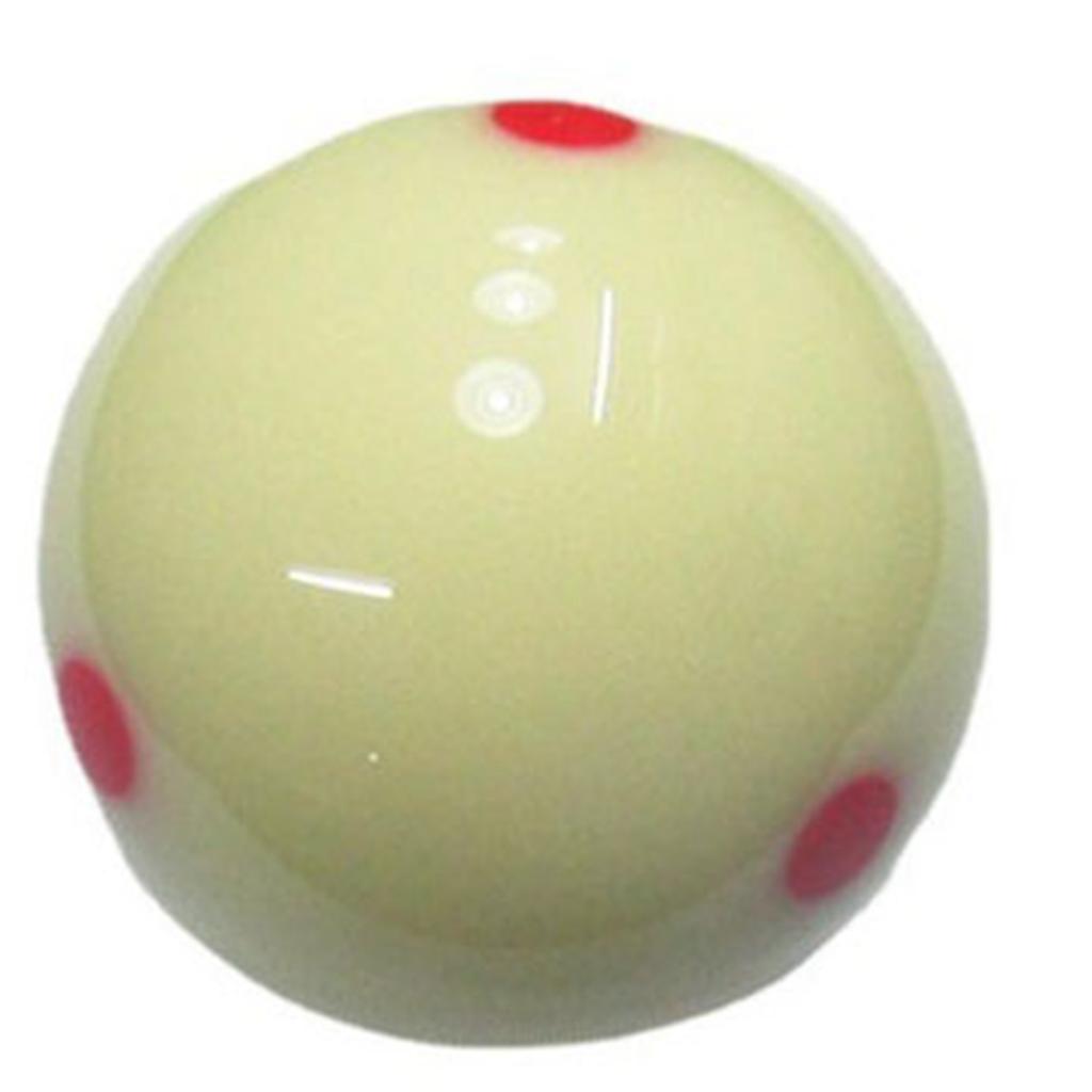 Cue Ball Resin Large Size Pool Training Cue Ball Replacement for Billiard Pool Table Accessories Red Dot