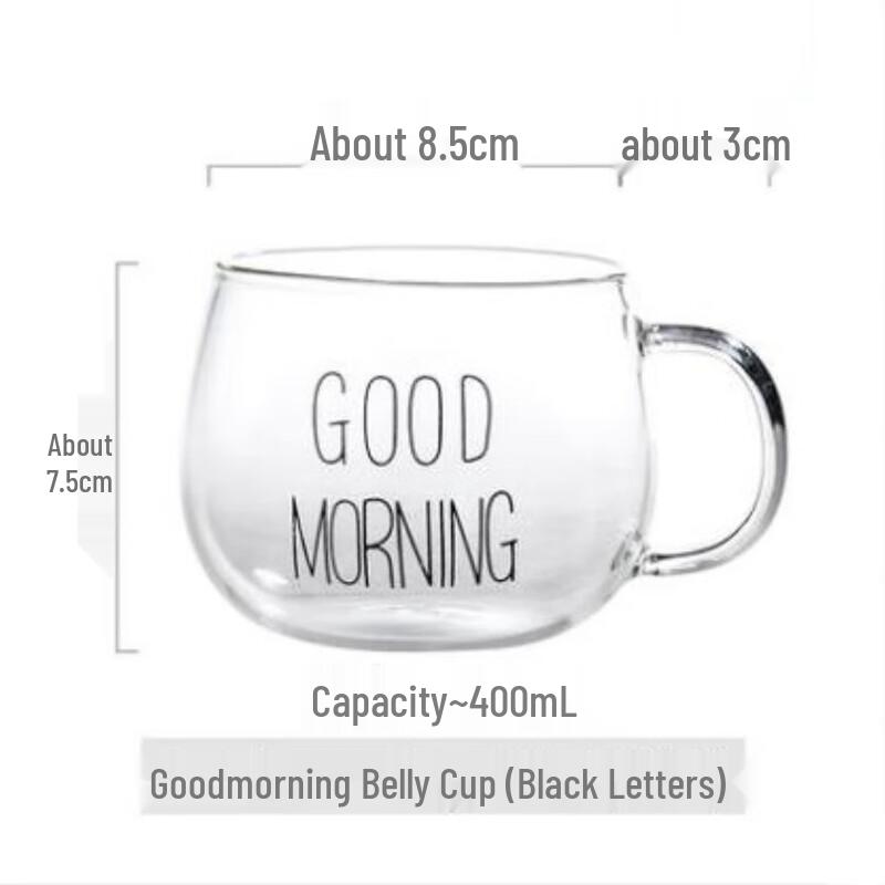 Changqi Glas Frühstücksbecher Set