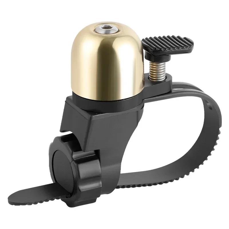 Bicycle Bell Handlebar Mountain Bike Copper Alloy Mini Retro Bell Safety Warning Pick Strike Horn Scooter Road MTB Accessories