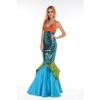 Orange Sequined Mermaid Princess Costume, Miss Halloween Mermaid Cosplay, Performance Uniform