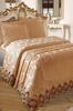Dowry World French Laced Karina Pique Set Cappucino