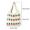 Shoulder Bag For Women Summer Strawberry Knitted Tote Bag Lightweight Travel Minimalist Shopper Hand Bag