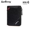 Baellerry Men's Short Zipper Wallet - Anti-Theft, Anti-Demagnetization, Credit Card & Money Clip