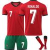 2024/2025 Portugal Kids Soccer Jersey Set Euro Cup Ronaldo Fan T-Shirt ANUTETOUNI®