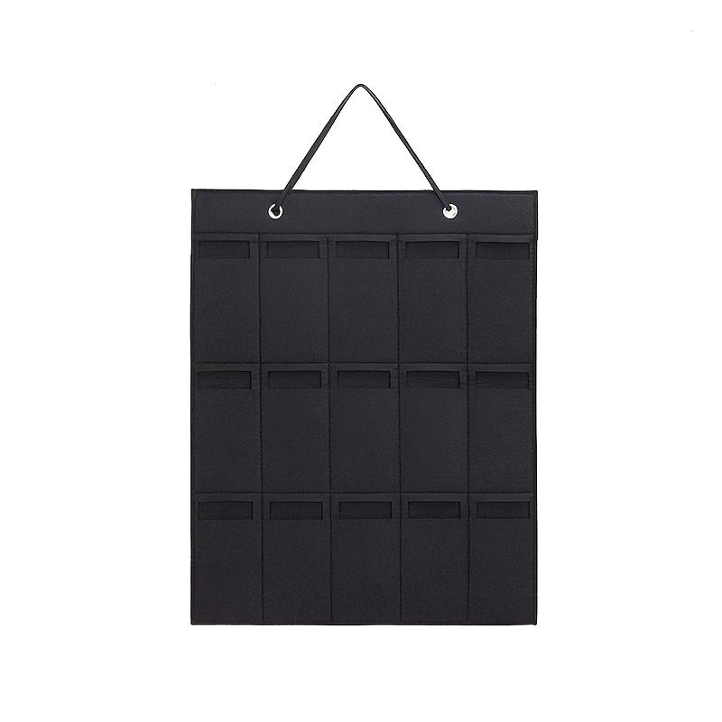 1pc 15 Grids Glasses Organizer Storage Wall Hanging Bag Multifunctional Sunglasses Eyeglass Container Bag Foldable
