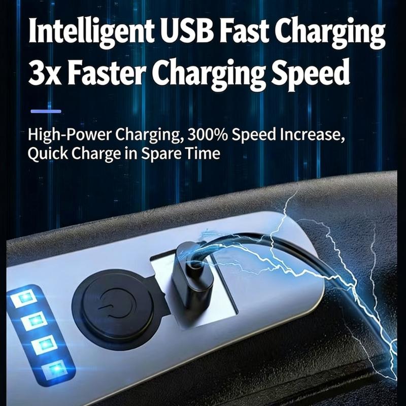 120W Handheld Cordless Vacuum Cleaner with Light Washable Filter and Multiple Nozzle Brushless Motor for Car Home Office