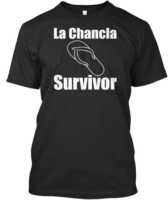 

La Chancla Survivor 100% Cotton T-shirt Mens Tees Top Made In the USA T-Shirt Tee Top Unisex S разноцветный