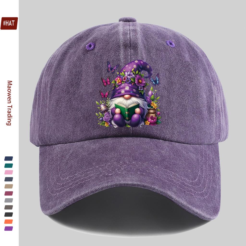 Pc Vibrant Dwarf Elf Pattern Printed Baseball Cap Casual Printed Design Casual Hat Truck Driver Comfortable Lightweight Sun H