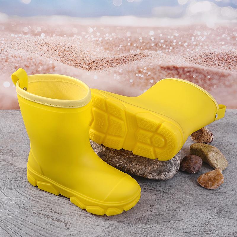 Vier Jahreszeiten Kinder Regenstiefel Komfort Rutschfest Mädchen Knöchelhohe Stiefel Einfach Vielseitig Jungen Wasserdichte Regenstiefel