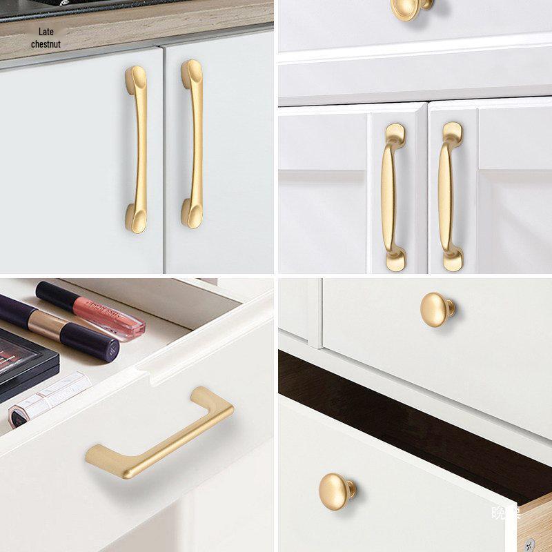 Modern Minimalist Gold Nordic Cabinet & Drawer Handles
