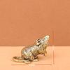 Brass Copper Handcrafted Set of Twelve Zodiac Animal Ornaments: Rat, Ox, Tiger, Rabbit, Dragon, Snake, Horse, Sheep, Monkey, Rooster, Dog, Pig.