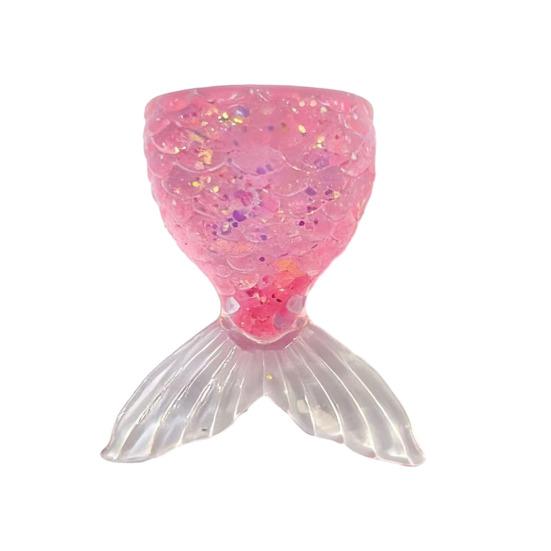 

Transparent Fish Tail Squeeze Toy Glitter Simulated Fishtail Anxiety Relief Sensory Toy Slow Rising Stress Ball Decompression Gadgets