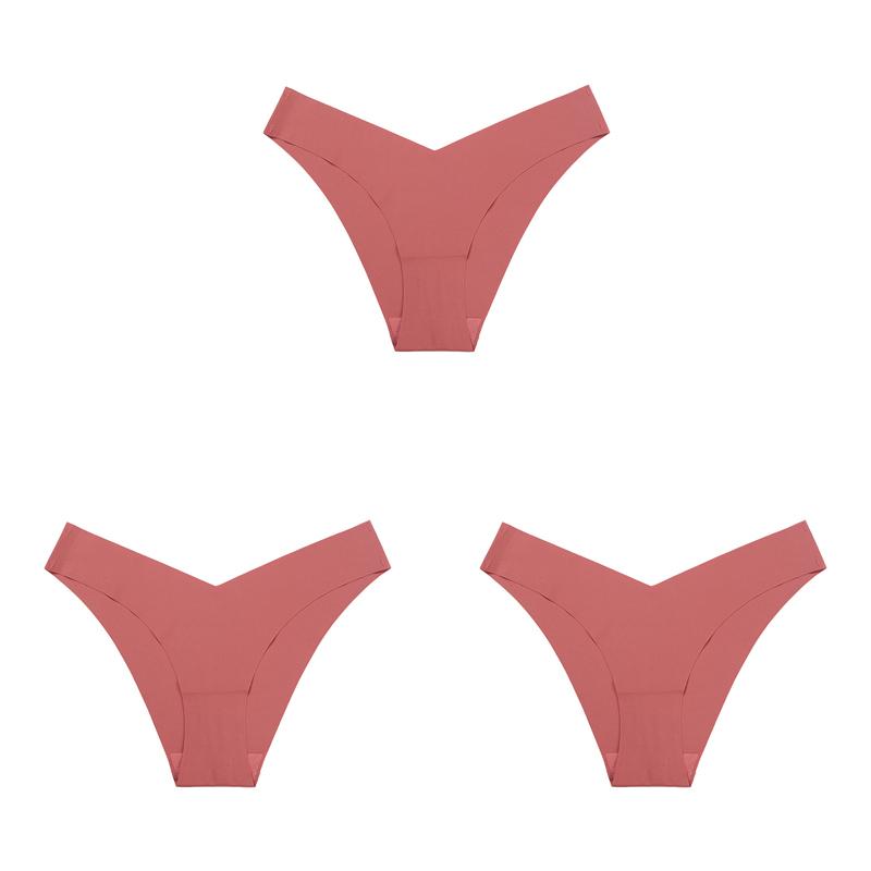 3 Teile/los Frauen Sexy Eis Seide Höschen Low-Rise Keine Spur Dessous Weibliche G String Multicolor Unterwäsche Multicolor Tanga Dessous