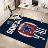 Dallas Cowboys Print Area Rug - Soft, Washable Non-Slip Indoor Mat for Office Chairs, Living Room, Home Office Decorative Rug