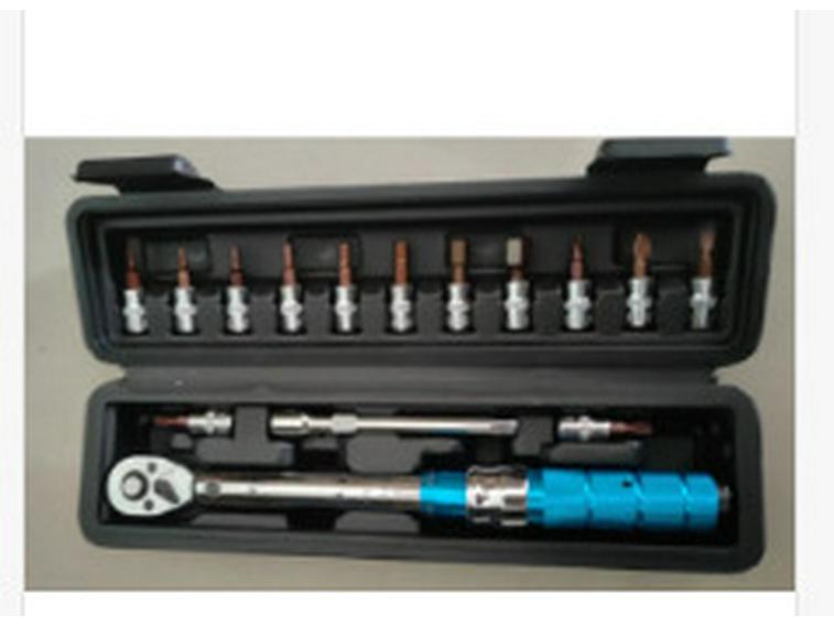 11-Piece 1/4 Preset Adjustable Torque Wrench Set with Quick-Release Ratchet