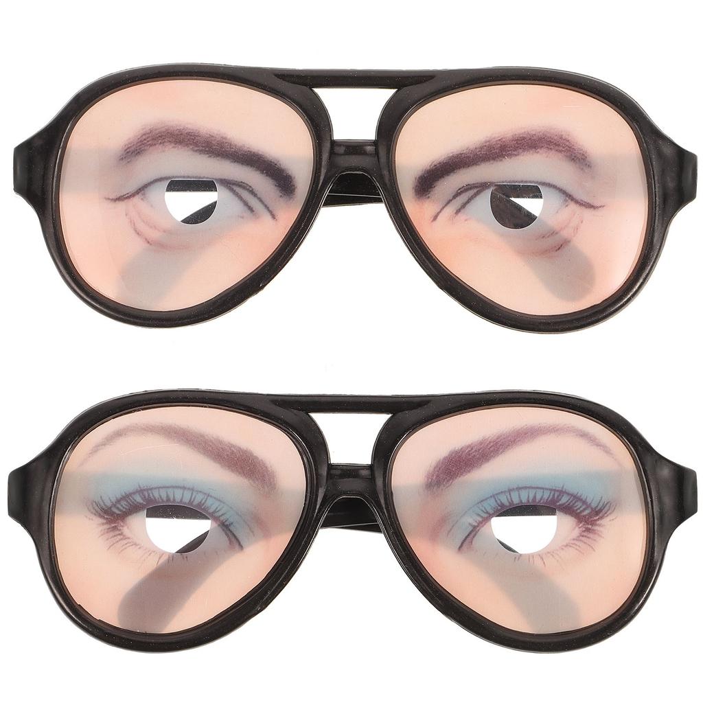 Halloween Trick Joke Glasses With Eyes Funny Eyes Glasses Prank Eyeglass Trick Eyes Glasses Photo Booth Prop