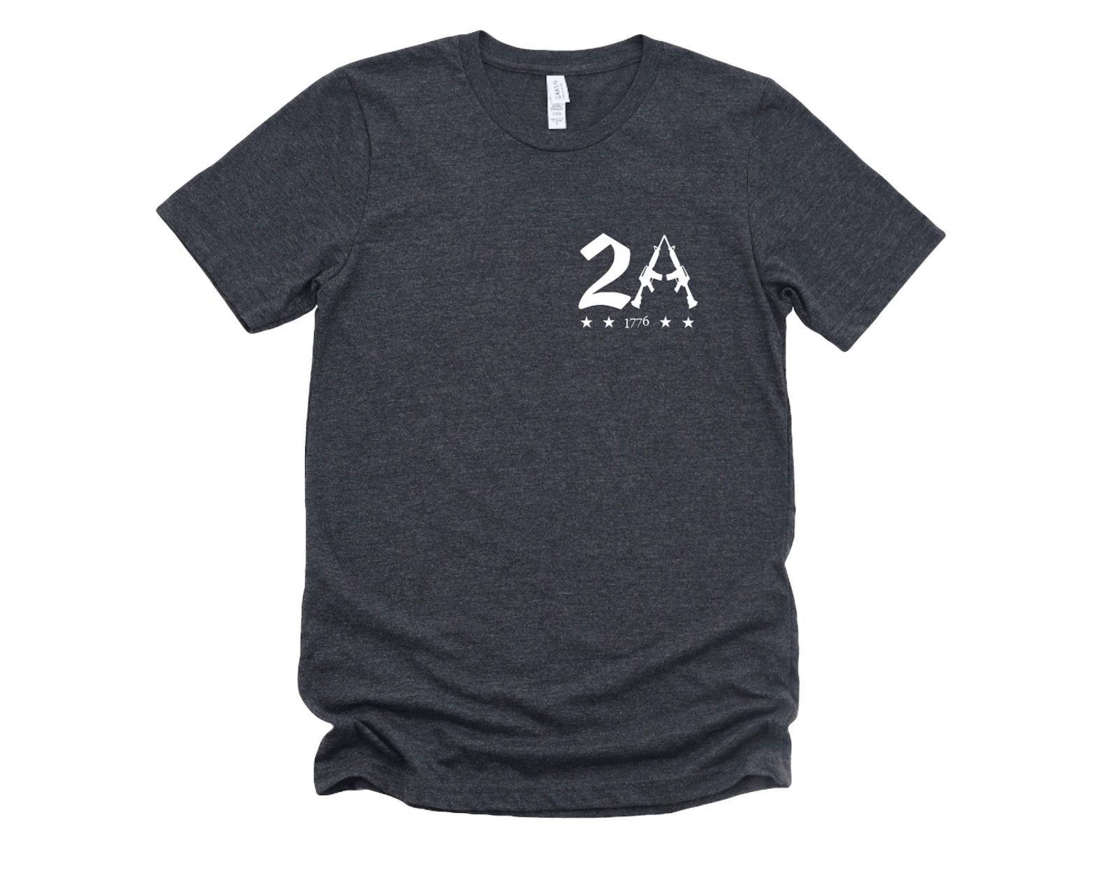 2nd Amendment Unisex Graphic T-Shirt, Short Sleeve Shirt, Freedom, 2A 2XL