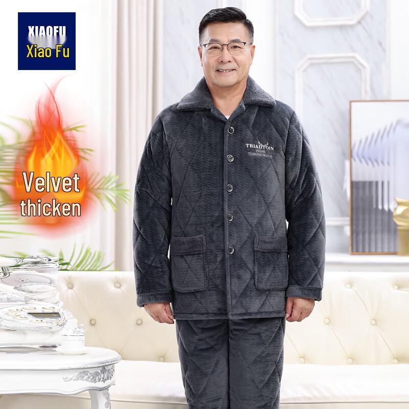 

Men s Fleece-Lined Winter Pajama Set 3XL