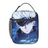 Satoru Gojo Anime Sac à Lunch Isotherme Japonais pour Femmes Bureau Refroidisseur Boîte Thermique Alimentaire Sac Tote Boîtes à Lunch Portables Contenant