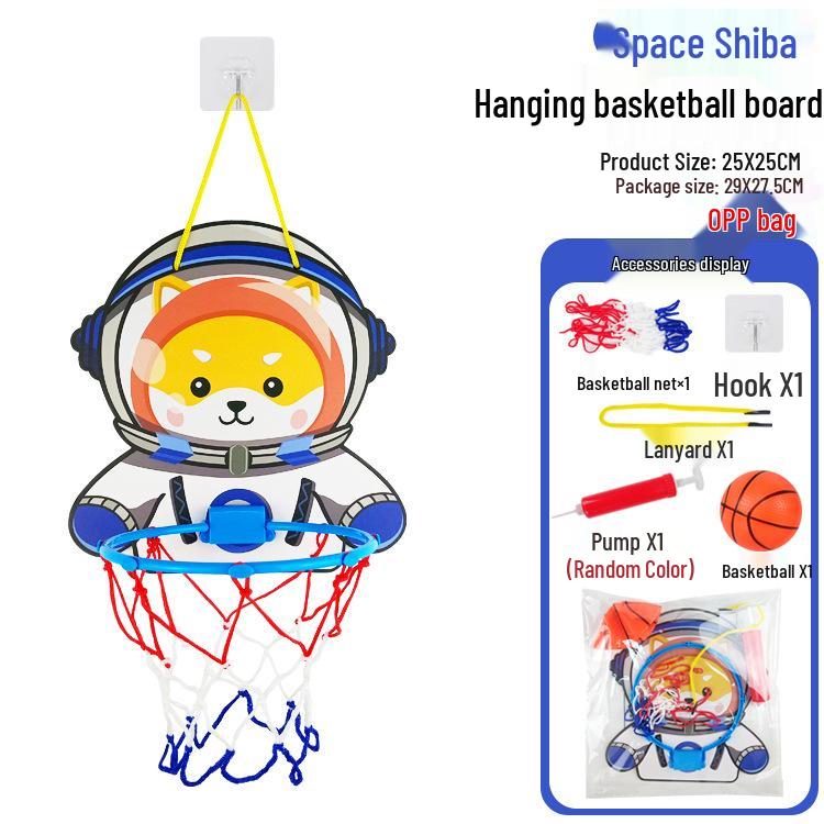 Cartoon Style Adjustable Indoor Basketball Hoop for Kids with Free Shipping