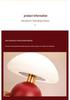 Red Mushroom Desk Lamp - Perfect for Bedroom, Bedside, or Wedding Decor, Adds a Festive Atmosphere.