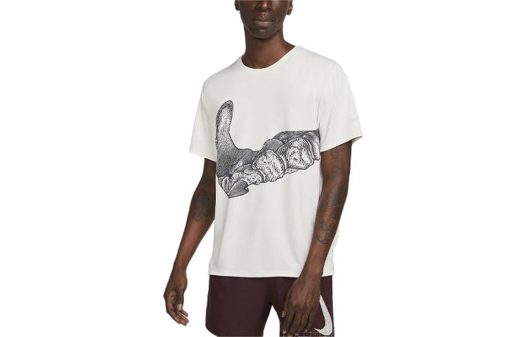 Nike Dri FIT UV Run Division Miler T Shirt Men s Phantom DV9263-030 2XL