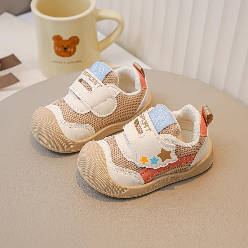 2025 Spring/Autumn Boys & Girls Breathable Mesh Baby Walker Shoes - Soft, Non-slip Toddler Soles