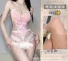 Sexy lingerie girl small fresh pink pajamas back cross strap sexy miniskirt women's suit underwear