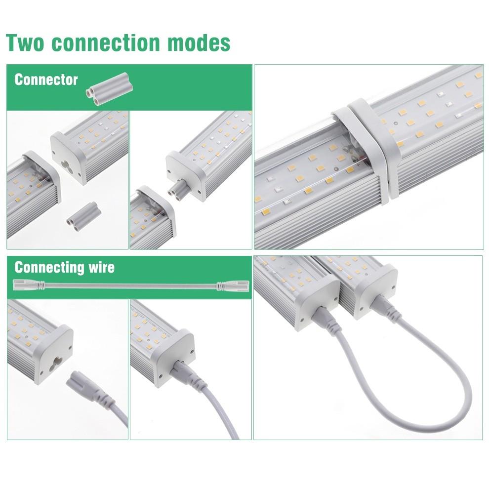 100-277V Tube Waterproof Indoor Plants Flower Seedling Growth Light LED Grow Light Household Full Spectrum Plant Light