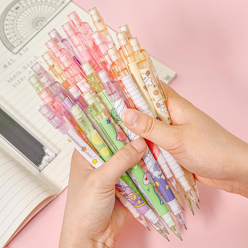 Creative Honey Peach Mechanical Pencil for Elementary Students – Cute, No-Sharpen, Push-Button Design