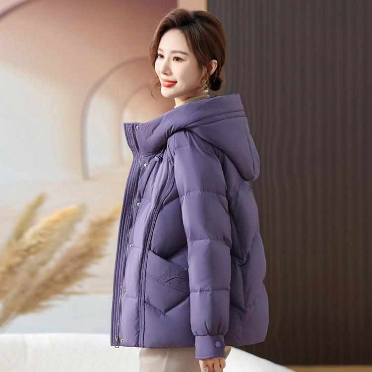 Mittelalterliche Mutter Daunenjacke Winterkleidung Neue Modische Altersreduzierende Kleine Oberteil Herbst- und Winterjacke für Mittelalterliche und Ältere Frauen