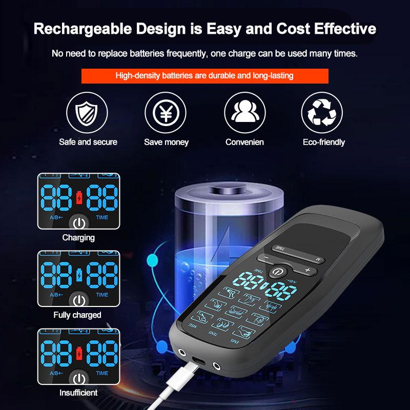 Electric Professional Full Body Massager Muscle Stimulation Physiotherapy Body Massage Unit Impulse Machine for Home Use