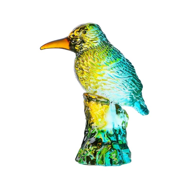 Natural Crystal Bird Statue Stone Figurine Sculpture Ornament Home Garden Glass Animal Decoration Accessories