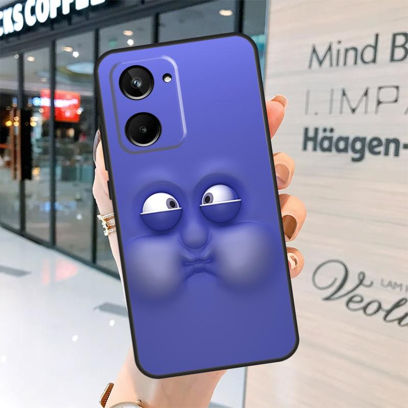 3D funny face Cute Case For Realme 15 13 12 10 11 14 Pro Plus GT6 GT7 C15 C35 C53 C55 C61 C63 C65 C67 C71 C75