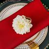 Napkin Ring Handmade Artificial Flower Decor Napkin Buckle Simulated Flowers Leaves Napkin Holder Table