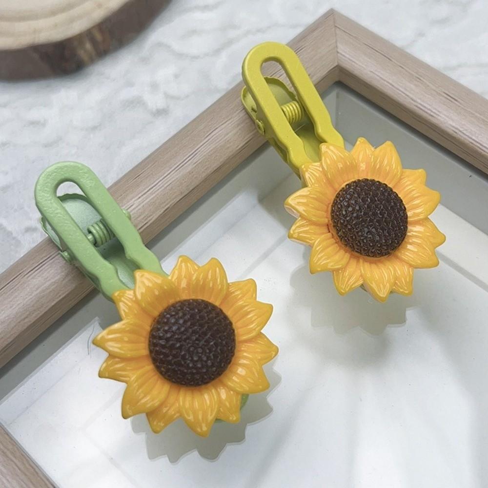 Fashion Sunflower Flower Hair Clips Sweet Headdress Hairpins Bangs Clip for Women Girls